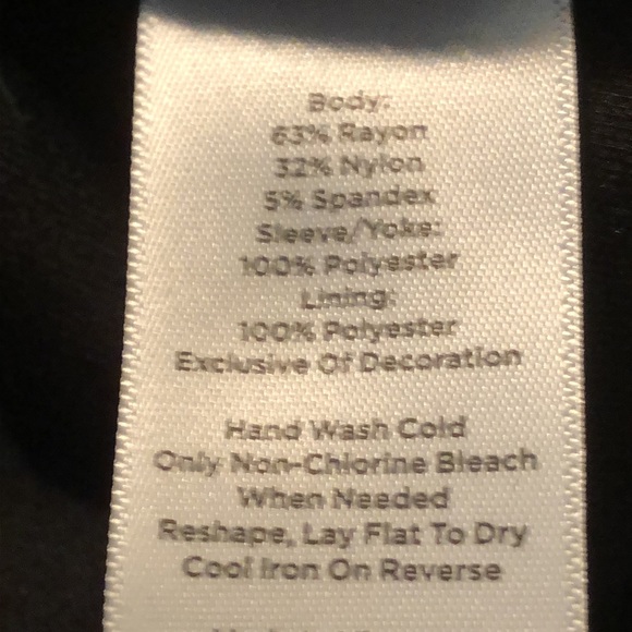 Talbots little black dress 8P/ sheer polka dots 3/4 long sleeves/ modest shift - Picture 12 of 14